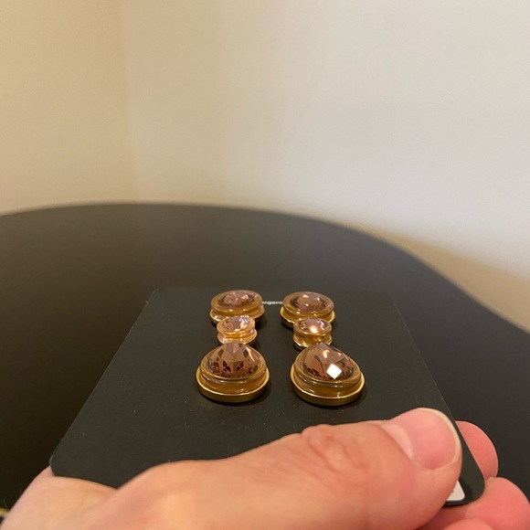 NWT J. Crew triple stone drop statement earrings - Picture 11 of 16